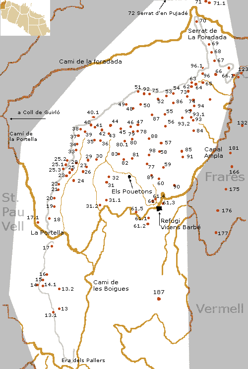 mapa agulles