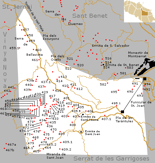 mapa garrigoses