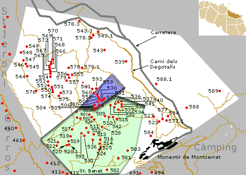 mapa sant benet